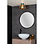 Lucide Lorena Cottage Flush Ceiling Light Bathroom 23cm - 1xE27 - IP44 - Amber