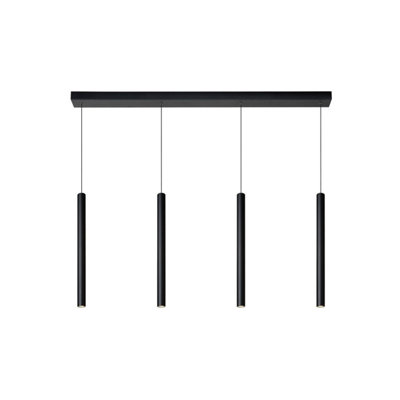 Lucide Lorenz Modern Bar Pendant Light - LED Dim. - 4x4W 3000K - Black