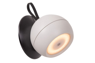 Lucide LUNEX - Wall light Outdoor - LED Dim. - 1x2W 3000K - IP54 - With magnetic mounting system - White