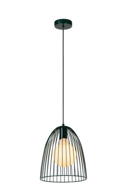 Lucide Macarons Retro Pendant Light 24.5cm- 1xE27 - Green