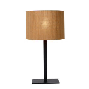 Lucide Magius Scandinavian Table Lamp 28cm - 1xE27 - Light Wood