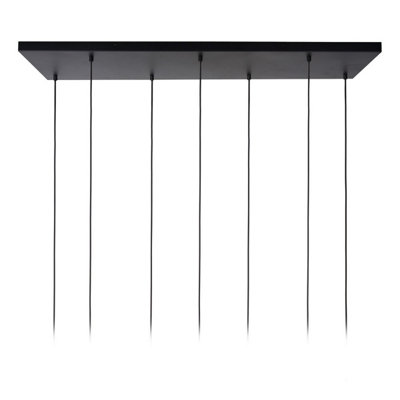Lucide Maloto Retro Bar Pendant Light - 7xE27 - Amber