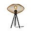 Lucide Mesh Classic Table Lamp 30cm - 1xE27 - Matt Gold, Brass
