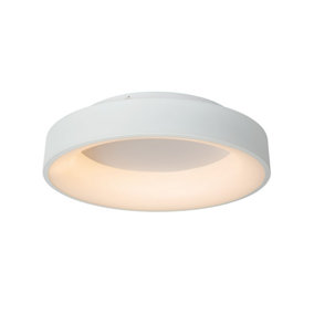 Lucide Mirage Modern Flush ceiling light 45cm - LED Dim. - 1x33W 2700K - White