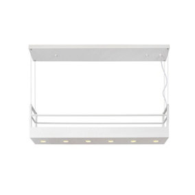 Lucide Miravelle Cottage Bar Pendant Light - 6xGU10 - White
