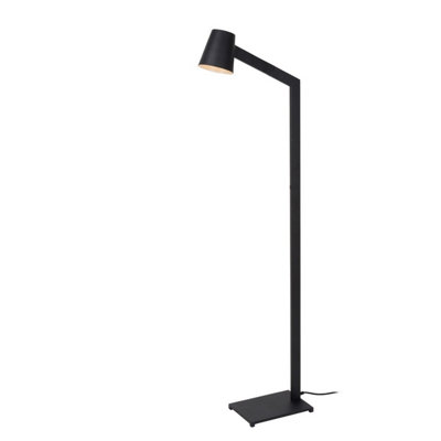 Lucide Mizuko Modern Floor Reading Lamp 13cm - 1xE14 - Black