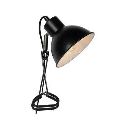 Lucide Moys Retro Clamp Lamp - 1xE27 - Black