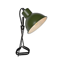 Lucide Moys Retro Clamp Lamp - 1xE27 - Green