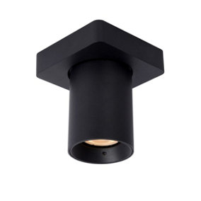 Lucide Nigel Modern Ceiling Spotlight - LED Dim to warm - GU10 - 1x5W 2200K/3000K - Black