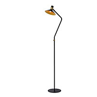 Lucide Pepijn Modern Floor Lamp 23cm - 1xE14 - 3 StepDim - Black
