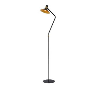 Lucide Pepijn Modern Floor Lamp 23cm - 1xE14 - 3 StepDim - Black