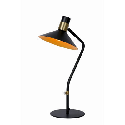 Lucide Pepijn Modern Table Lamp - 1xE14 - 3 StepDim - Black