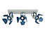 Lucide Picto Modern Ceiling Spotlight Bar Children - 3xGU10 - Blue