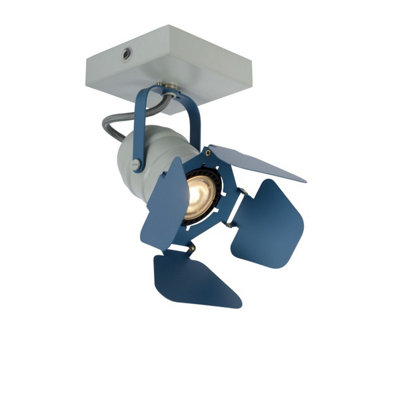 Lucide Picto Modern Ceiling Spotlight Children - 1xGU10 - Blue