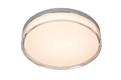 Lucide Plano Flush ceiling light Outdoor Diameter 28cm LED Dim. CCT 1x16W 2700K/4000K IP44 - Opal