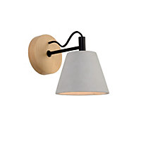 Lucide Possio Scandinavian Wall Light - 1xE14 - Taupe