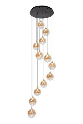 Lucide Premium Gisela Pendant light Diameter 61cm LED Dim. 2700K - Amber
