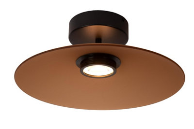 Lucide Premium Menga Flush ceiling light Diameter 40cm LED Dim. 2700K - Amber