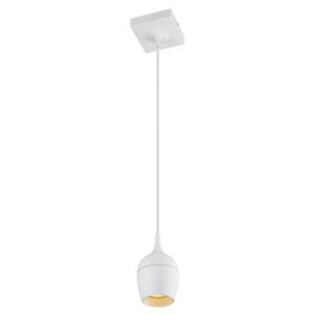 Lucide Preston Modern Pendant Light Bathroom 10cm - 1xGU10 - IP44 - White