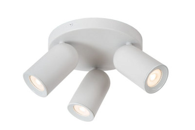 Lucide Punch Classic Ceiling spotlight 21cm - 3xGU10 - White