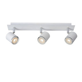 Lucide Rilou Modern Ceiling Spotlight Bar - LED Dim. - GU10 - 3x5W 3000K - White