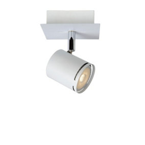 Lucide Rilou Modern Ceiling Spotlight - LED Dim. - GU10 - 1x5W 3000K - White