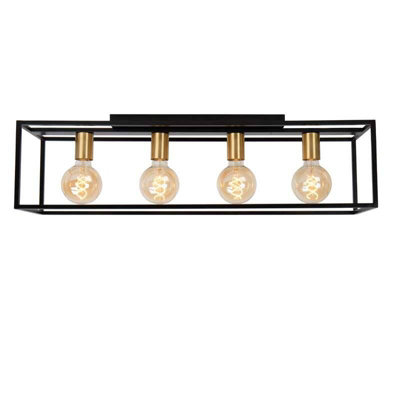 LUCIDE RUBEN 4 LIGHT FLUSH CEILING LIGHT 900 MM