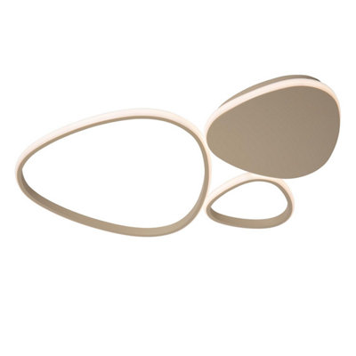 Lucide Samling Flush ceiling light - LED Dim. CCT 1x30W 2700K/4000K - Taupe