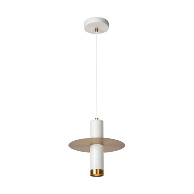 Lucide Selin Modern Pendant Light Bathroom 6cm - 1xGU10 - IP44 - White