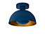 Lucide Siemon Modern Flush Ceiling Light 25cm - 1xE27 - Blue