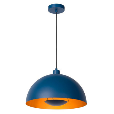 Lucide Siemon Modern Pendant Light 40cm - 1xE27 - Blue