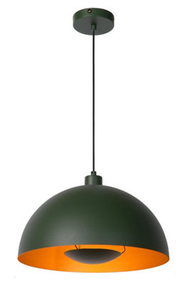 Lucide Siemon Modern Pendant Light 40cm - 1xE27 - Green