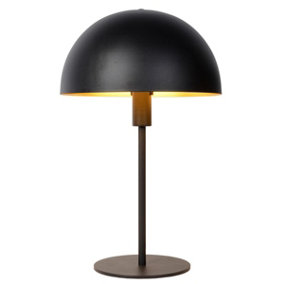 Lucide Siemon Modern Table Lamp 25cm - 1xE14 - Black