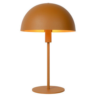 Lucide Siemon Modern Table Lamp 25cm - 1xE14 - Ocher Yellow