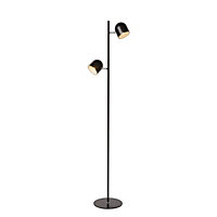 Lucide Skanska Modern Floor Lamp - LED Dim. - 2x5W 3000K - Black