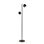 Lucide Skanska Modern Floor Lamp - LED Dim. - 2x5W 3000K - Black