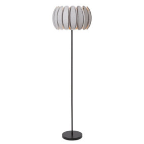 Lucide SPENCER - Floor lamp - 40 cm - 1xE27 - Grey