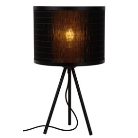 Lucide Tagalog Scandinavian Table Lamp 26cm - 1xE27 - Black
