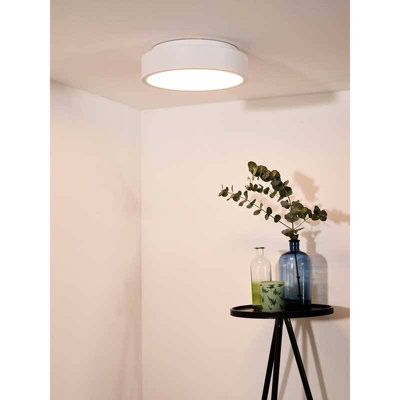 LUCIDE TALOWE 30 HALO LED FLUSH CEILING LIGHT 300 MM WHITE