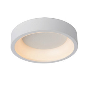 Lucide Talowe Led Modern Flush Ceiling Light 30cm - LED Dim. - 1x20W 3000K - White