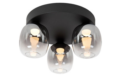 Lucide Tamino Flush ceiling light - LED Dim. 3000K - Black