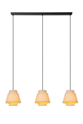 Lucide Tribute Pendant light - 3xE27 - Cream