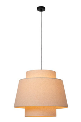 Lucide Tribute Pendant light Diameter 60cm 1xE27 - Cream