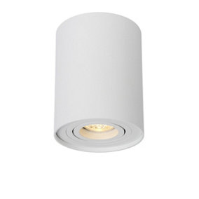 Lucide Tube Modern Surface Mounted Ceiling Spotlight 9,6cm - 1xGU10 - White