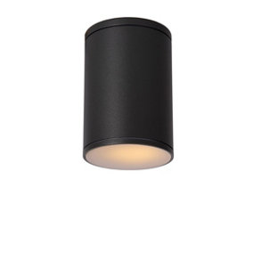Lucide Tubix Modern Surface Mounted Ceiling Spotlight Outdoor 10,8cm - 1xE27 - IP54 - Anthracite