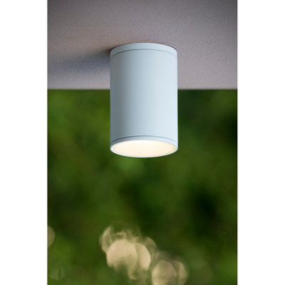 Lucide Tubix Modern Surface Mounted Ceiling Spotlight Outdoor 10,8cm - 1xE27 - IP54 - White