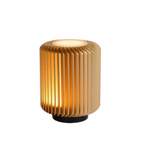 Lucide Turbin Modern Table Lamp 10,6cm - LED - 1x5W 3000K - Matt Gold, Brass