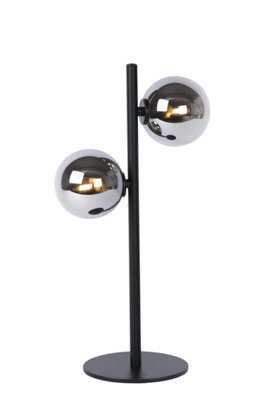 Lucide Tycho Retro Table Lamp - 2xG9 - Black