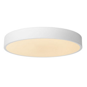 Lucide Unar Modern Flush ceiling light 39,5cm - LED Dim. - 1x24W 2700K - 3 StepDim - White