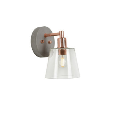 Lucide Vitri Vintage Wall Light - 1xE14 - Copper